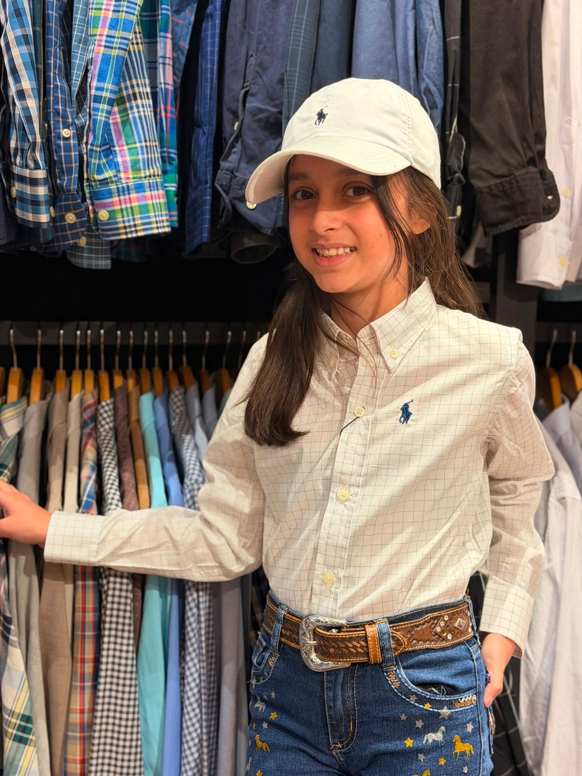 Camisa infantil xadrez Ralph Lauren